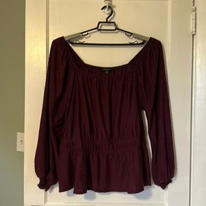 Lane Bryant Eye-lit detail, fit & flare Blouse, Size 26/28